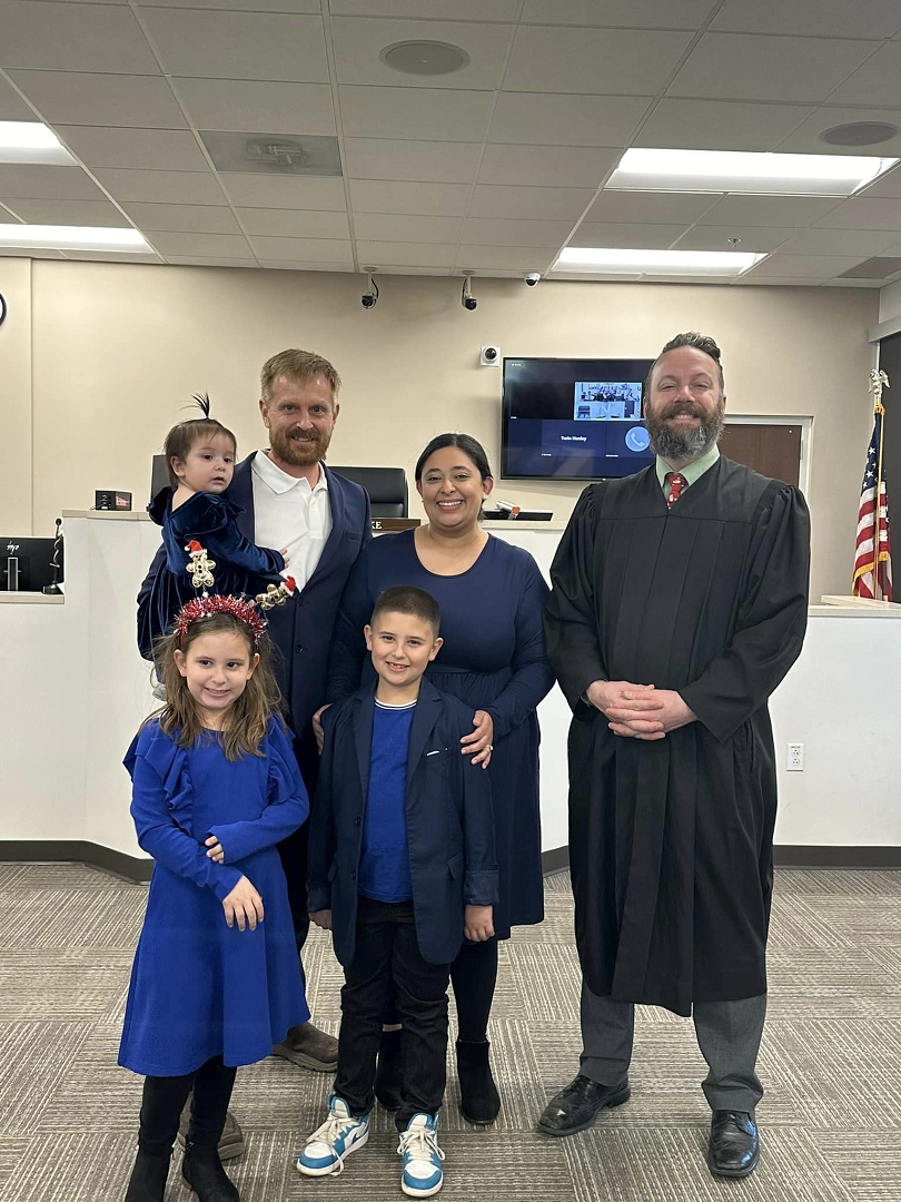 Ernest and Melissa work in public service and felt there was a stronger calling for service. This resulted in the McCapes family fostering in the summer of 2022. Their first placement ultimately ended up completing their family through adoption in December 2023. 
